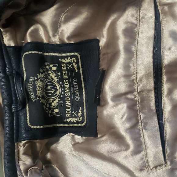 ROLAND SANDS RIDING LEATHER JACKET - Picture 2 of 4